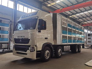 重汽國六9.6米畜禽運輸車(chē)